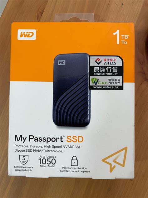 二手 Wd My Passport Ssd 1tb 固態硬碟 電腦＆科技 電腦周邊及配件 硬碟及儲存器 Carousell