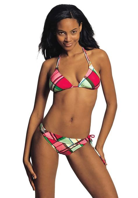 Marken Triangel Bikini Rot Bunt Dessous Bademoden Outlet Mode Shop