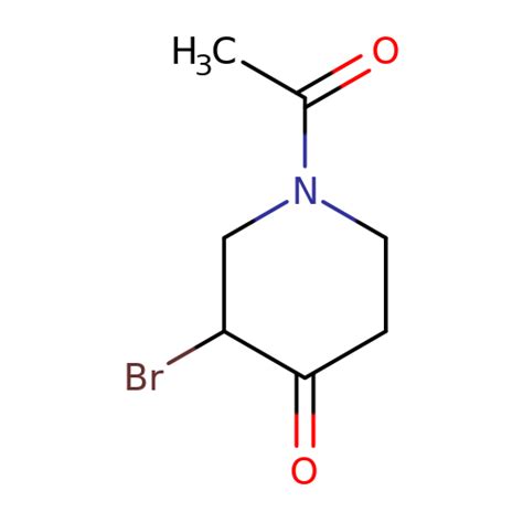 1 Acetyl 3 Bromo 4 Piperidinone 3D MCA82947 CymitQuimica