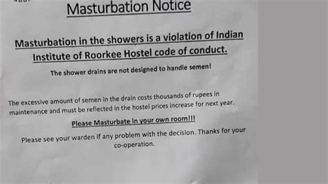 Iit Roorkees Hoax Notice Prohibiting Students From Masturbating In