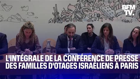 L Int Grale De La Conf Rence De Presse Des Familles D Otages Isra Liens