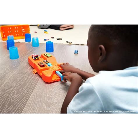 Pista Hot Wheels Caixa De Obst Culos Track Builder Mattel A Sua