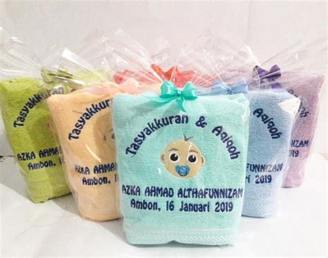 Jual Souvenir Tasyakuran Dan Aqiqah Souenir Handuk Bordir Handuk