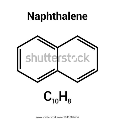 Chemical Structure Naphthalene C10h8 Stock Vector (Royalty Free ...