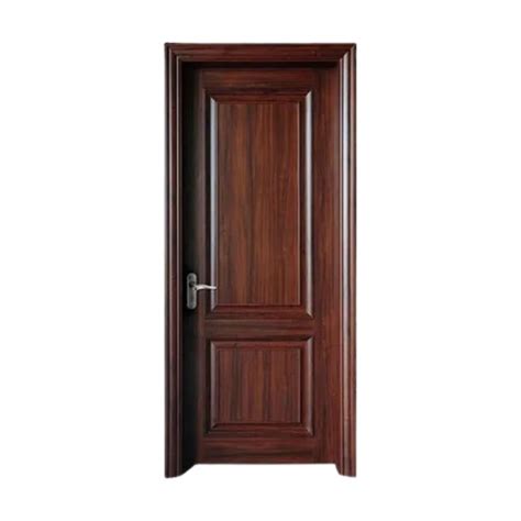 Brown X Feet Rectangular Plain Polish Finished Solid Plywood Door