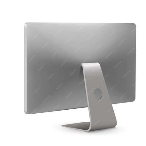 premium vector illustration  modern desktop computer monitor  view