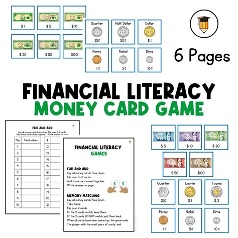 GAMES Financial Literacy for Kids Money Infographic Learn About Money ...