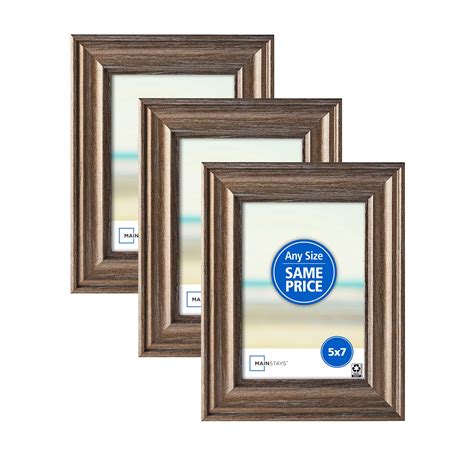 Mainstays 5x7 Metallic Bronze Picture Frames Set Of 3