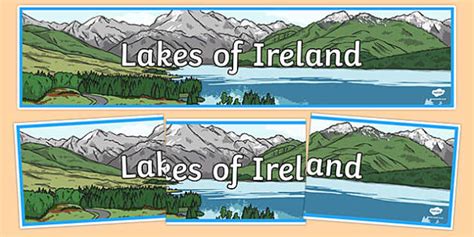 Lakes Of Ireland Display Banner Irish Hecho Por Educadores