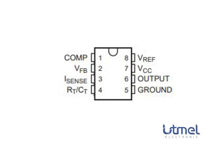 UC3842 Current Mode PWM Controller IC Pinout Datasheet 60 OFF