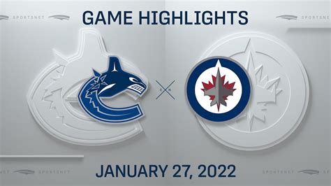 Nhl Highlights Canucks Vs Jets Jan 27 2022 Youtube