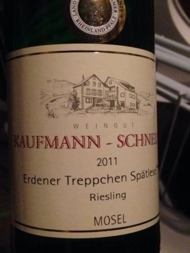 Kaufmann Schneider Mosel Erdener Treppchen Sp Tlese Riesling Vivino