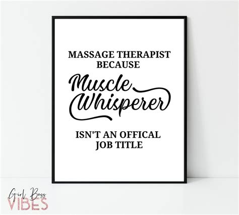 Massage Therapist T Printable Wall Art Massage Room Decor Massage