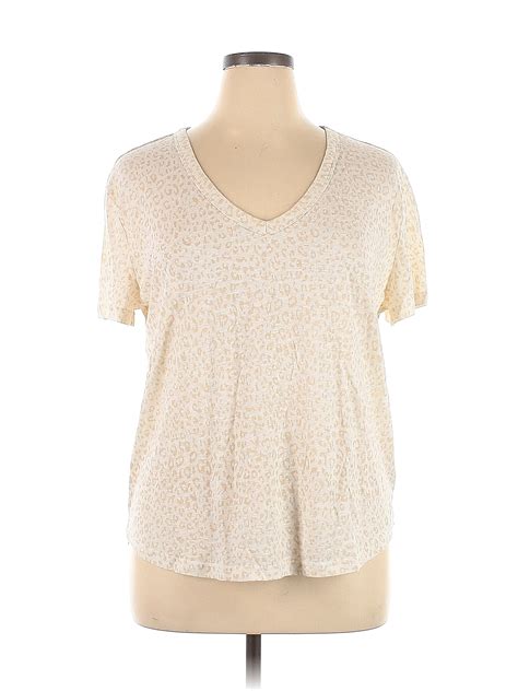 Gap Ivory Short Sleeve Blouse Size Xl 69 Off Thredup