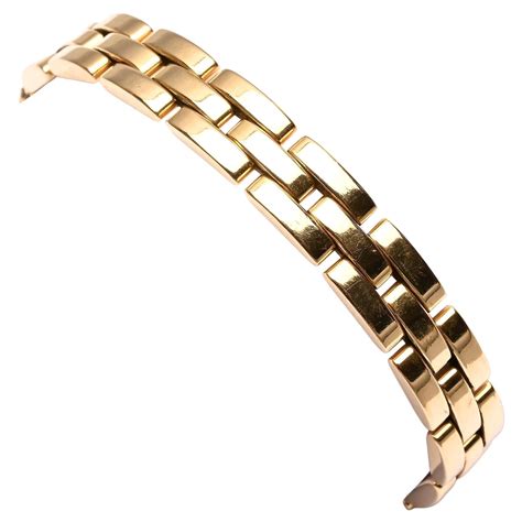 Cartier Maillon Panthere Gold Link Bracelet At 1stdibs