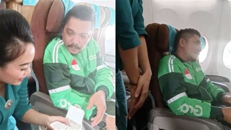 Pramugari Heran Driver Ojol Naik Pesawat Garuda Dari Medan Ke Jogja