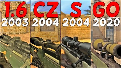 CS GO Vs CS S Vs CS CZ Vs CS 1 6 Weapons Comparison YouTube