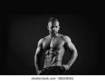 Naked Bodybuilder Topless Studio 스톡 사진 460066297 Shutterstock