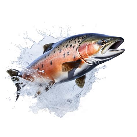 Premium AI Image | leaping salmon