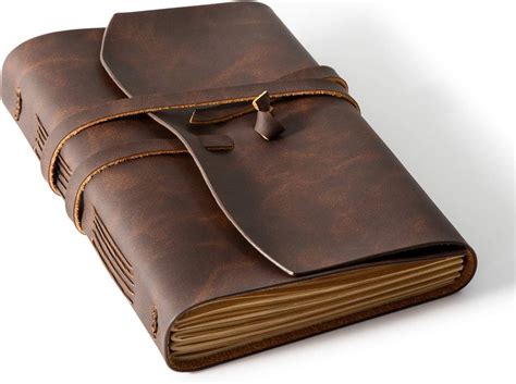 Homesure Leather Journal Notebook Rustic Handmade Leather Bound