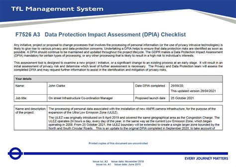 Pdf Title Data Protection Impact Assessment Checklist Dokumen Tips