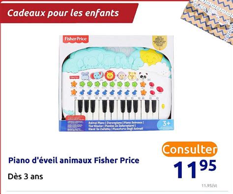 Promo Piano D éveil Animaux Fisher Price chez Action iCatalogue fr