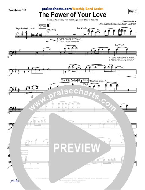 The Power Of Your Love Sheet Music PDF Hillsong Worship PraiseCharts