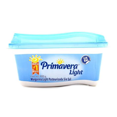 Margarina Primavera Light Sin Sal 400 G Walmart