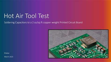 Quick Hot Air Soldering Video Element Community
