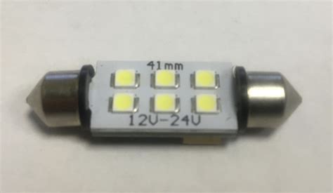 Купити Лампа в салон 12v підсвітка номера 41 мм LED 6smd 30 30