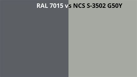 Ral 7015 Vs Ncs S 3502 G50y Ral Colour Chart Uk