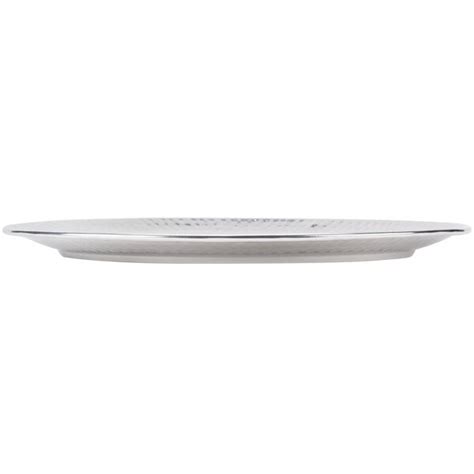 American Metalcraft Hmrst1801 18 1 2 Round Hammered Stainless Steel Tray