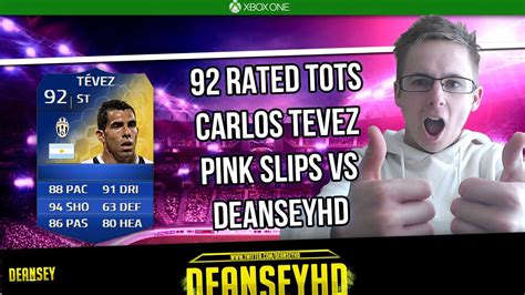 CRAZY 92 RATED TOTS TEVEZ PINK SLIPS VS DEANSEYHD TEAM OF THE SEASON