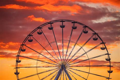 Ferris Wheel At Sunset Sky Stock Photo Image Of Ferris 231944366