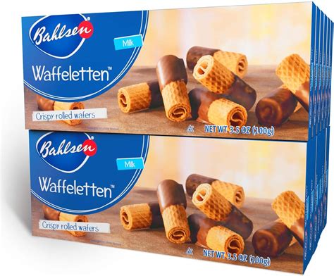 Bahlsen Waffeletten Rolls Milk 35 Ounce Packages Pack Of 12