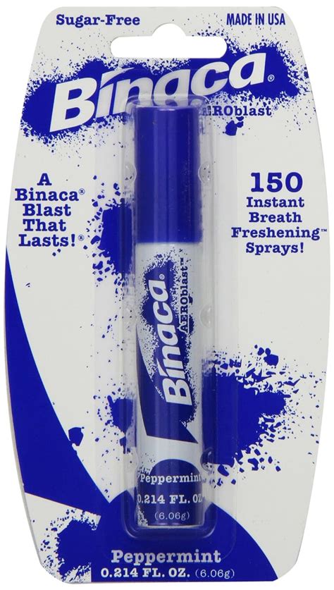 Binaca Concentrated Peppermint Breath Spray 0214 Fl Oz