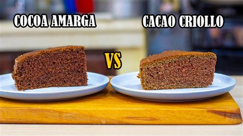 Bizcocho De Chocolate Vs Bizcocho De Cacao Amargo Cual Sabe Mejor