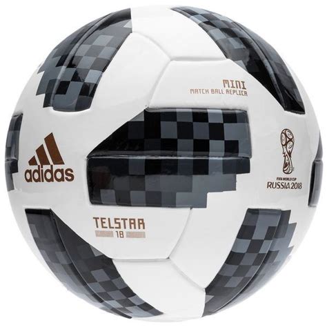 adidas Football World Cup 2018 Telstar 18 Mini - White/Black/Silver ...