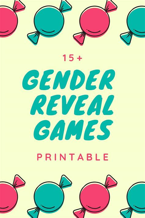 Best Gender Reveal Games Printable Fun Party Pop