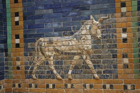 Glazed Brick Relief Of A Bull 575 Bc Ishtar Gate Babylon Flickr