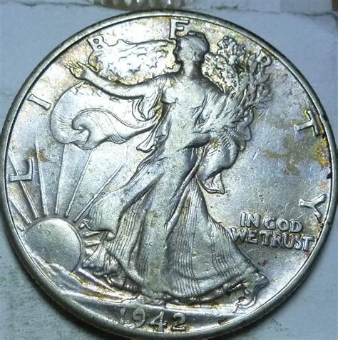 1942 P Extra Fine Walking Liberty Half Dollar 436 For Sale Buy