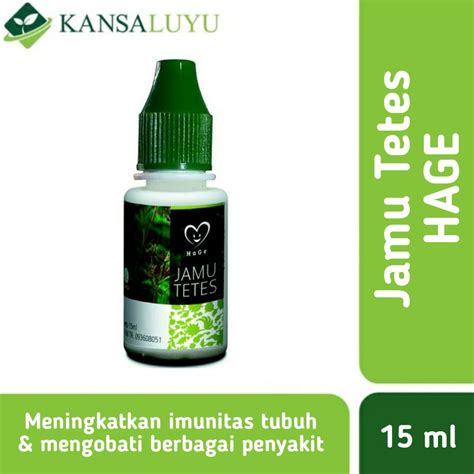 Jual Jamu Tetes Hage Original Shopee Indonesia