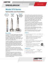model  series ametek drexelbrook  catalogs technical