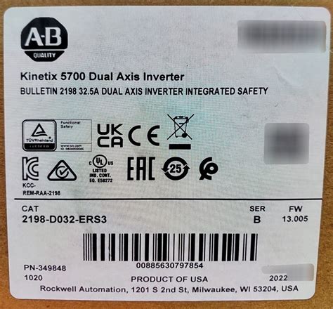 New Allen Bradley D Ers Series B Kinetix Dual Axis