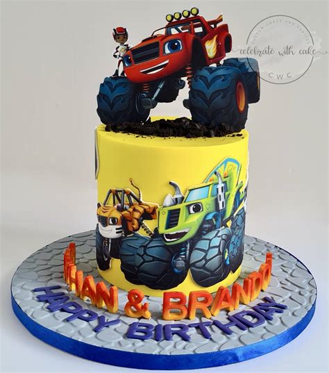 Blaze And The Monster Truck Single Tier Cake