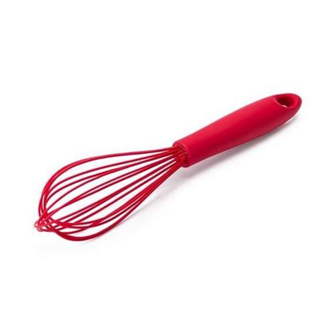 Batedor Manual Fio Silicone Cabo Em Pp Vermelho Cm Weck C D