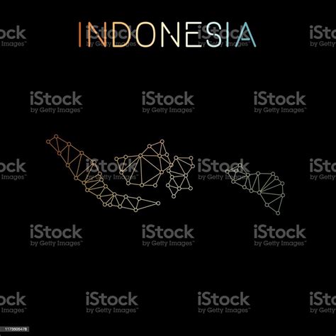 Indonesia Network Map Stock Illustration - Download Image Now - Asia ...