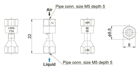 Clog Resistant Wide Angle Flat Spray Fine Fog Nozzles Yya Series