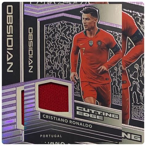 Panini Obsidian Soccer Cristiano Ronaldo Cutting Edge