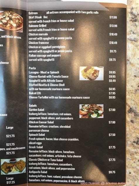 Menu at Café Roma italy restaurant, Fort Lauderdale